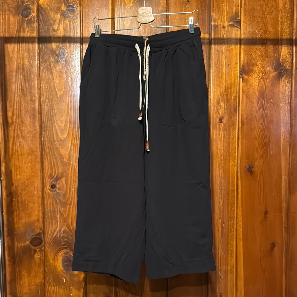 Black Joggers with Drawstring, japanese style